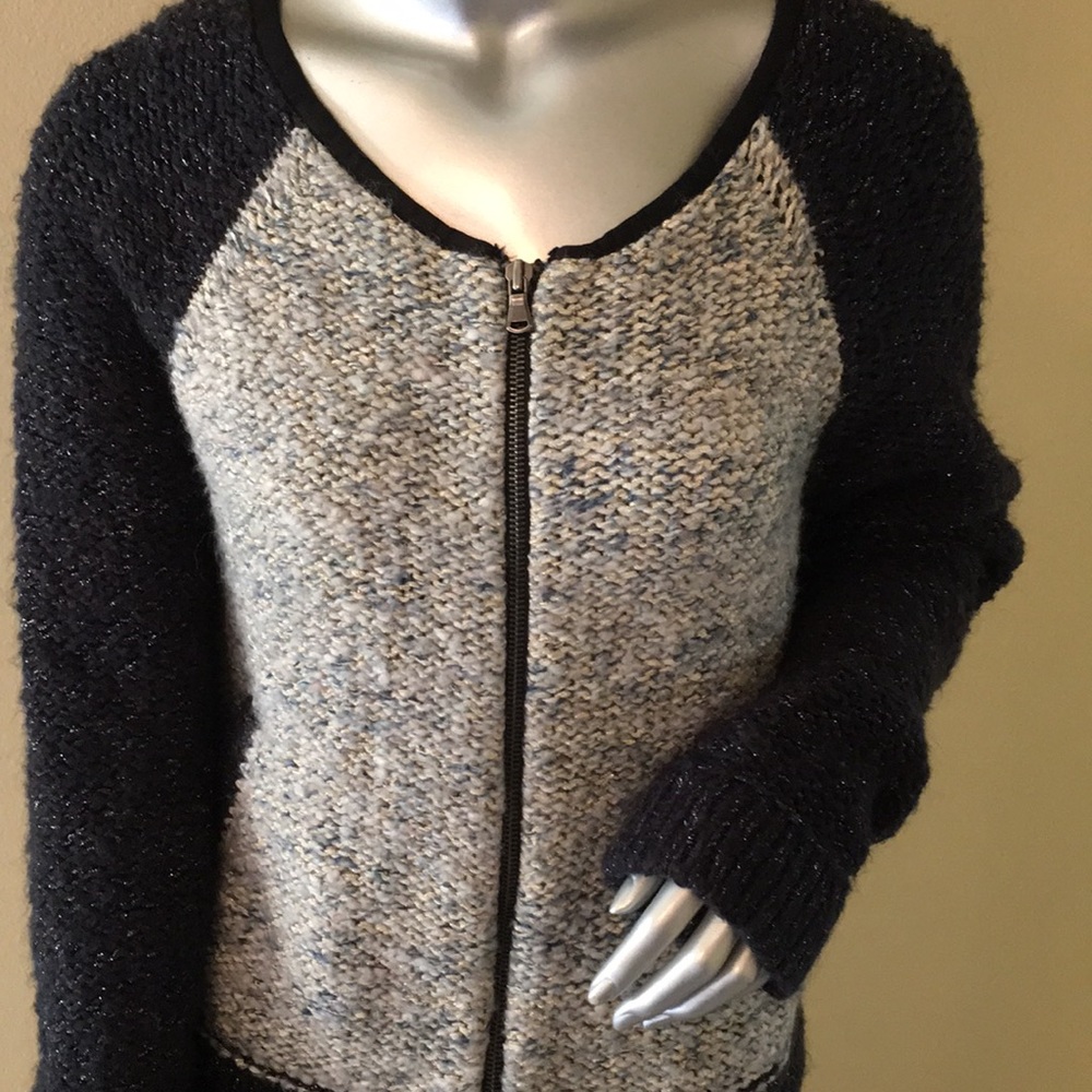 American Eagle Outfitters metallic zip-up … - Picture 2 of 10